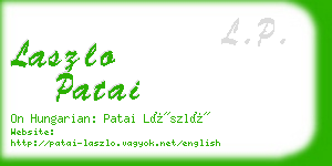 laszlo patai business card